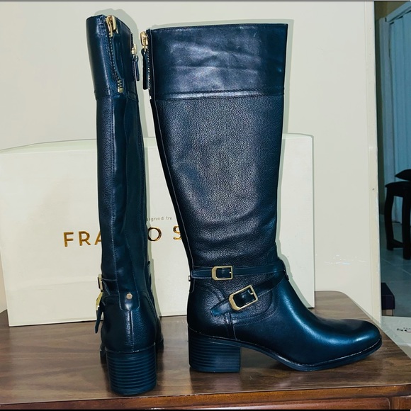 Franco Sarto Wide Calf Riding Boots Size 8 - Picture 2 of 3